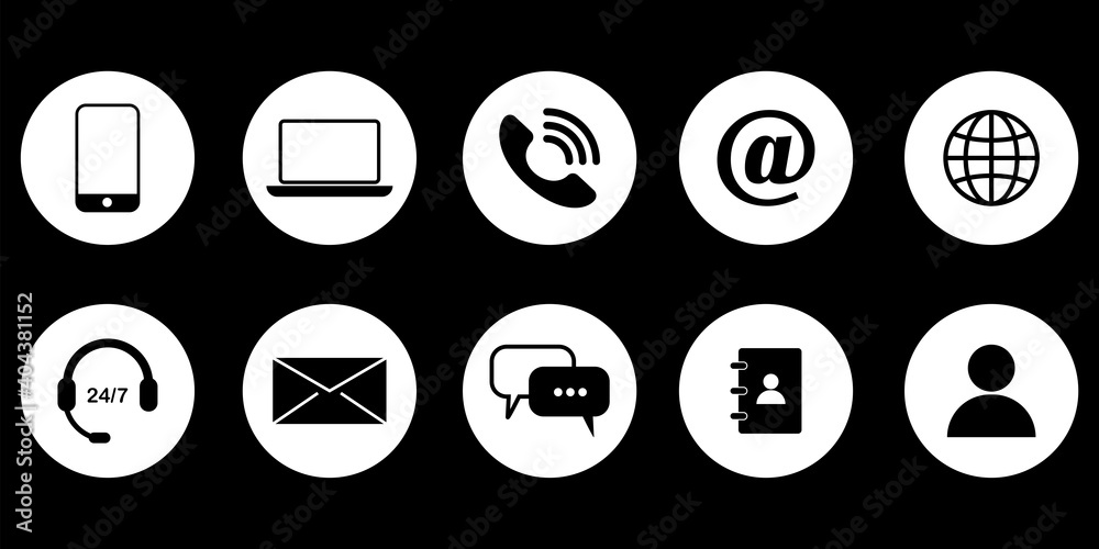 Communication buttons. Computer screen. Contact button icon symbol vector. Business icon. Stock image. EPS 10. Communication buttons. Computer screen. Contact button icon symbol vector. Business icon. Stock image. EPS 10.