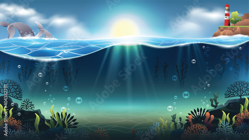 Underwater Background Illustration