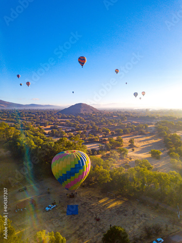 Globo aerostático Teotihuacan