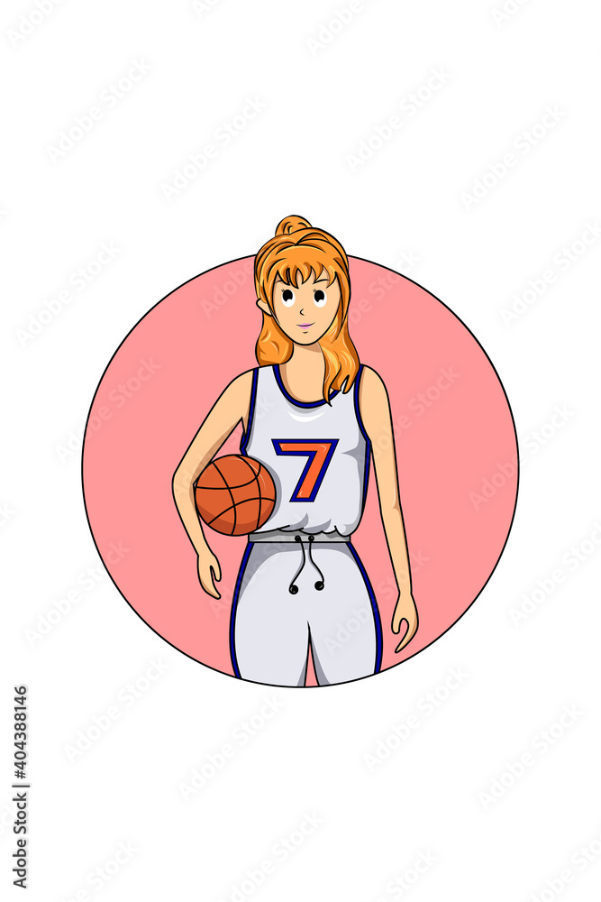 Design character basketball player illustration Design character basketball player illustration