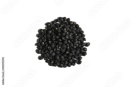 black bean isolated on white background . bean. soy