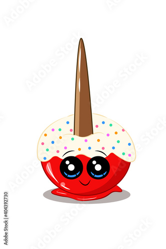 Tanghulu apple vector illustration