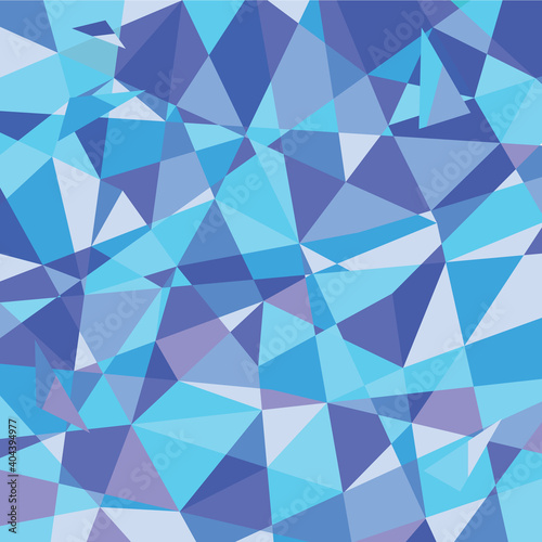 Abstract Blue Geometry Background Vector Illustration.