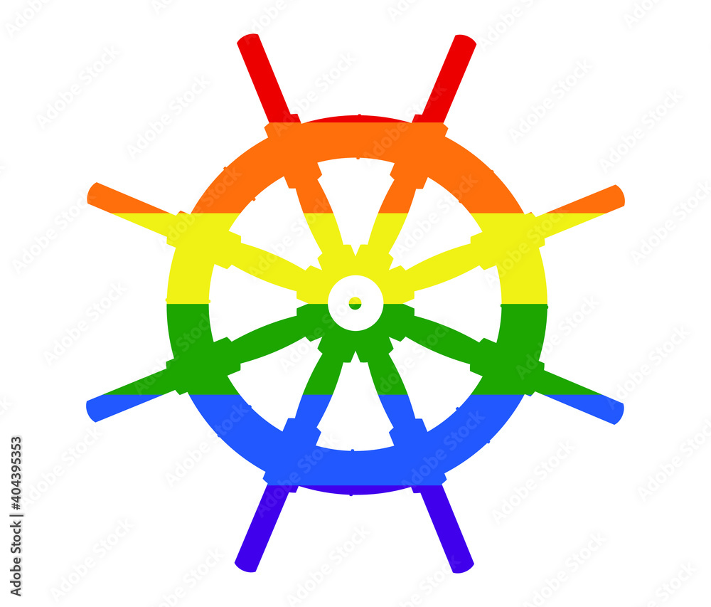 rudder LGBT flag. gay, lesbian, bisexual and transgender icon vector rudder LGBT flag. gay, lesbian, bisexual and transgender icon vector