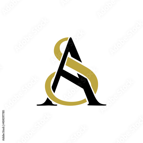 sa luxury logo design vector icon