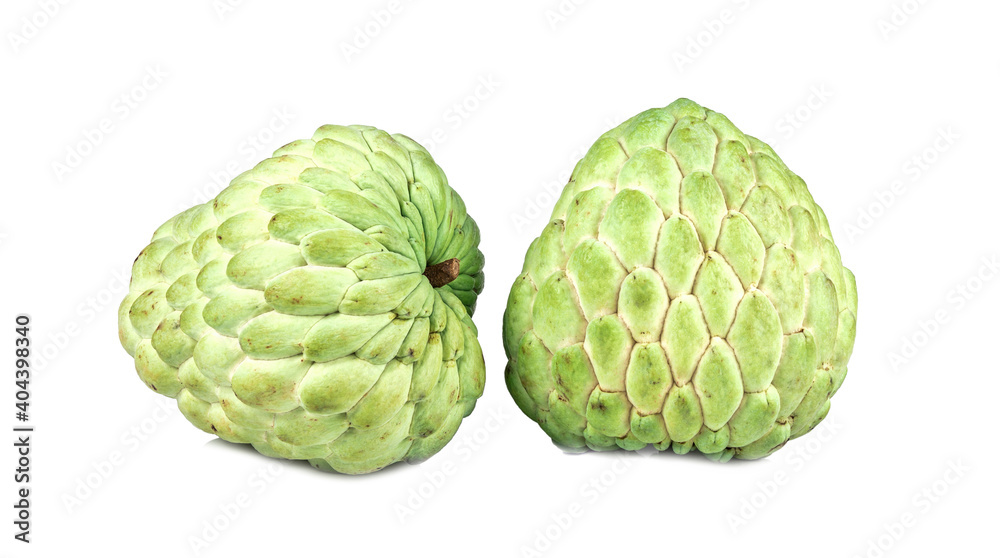 Fresh Sugar Apple isolated on white background. Fresh Sugar Apple isolated on white background.