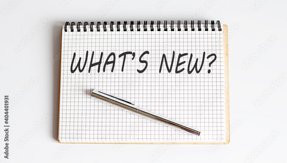 custom made wallpaper toronto digitalNotebook with pen and Notes about What's New , business