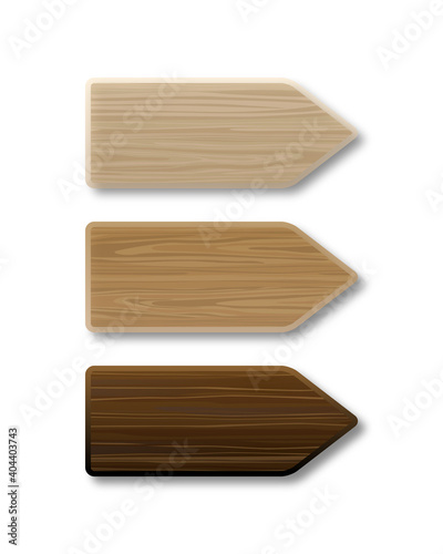 Wooden Empty Signboard Badge, Collection