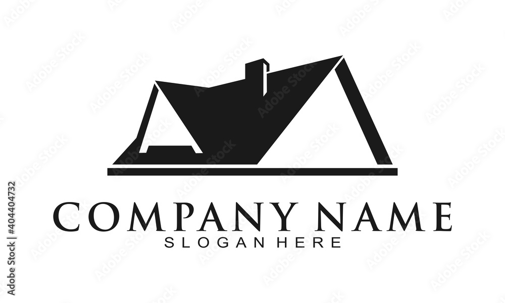 Roof house illustration vector logo