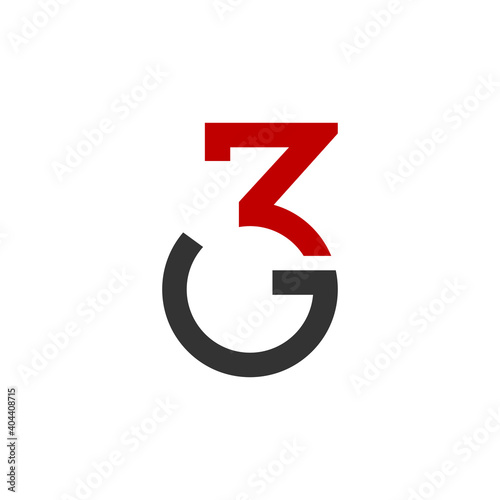 3g logo design vector icon photo