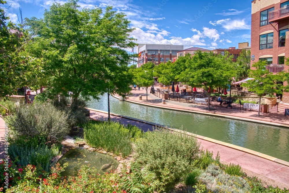 Downtown Pueblo, Colorado during Summer