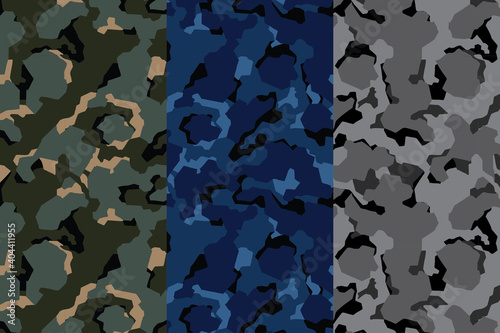 Seamless camouflage abstract pattern, Military Camouflage pattern design element for Army background,  printing clothes, fabrics, sport t-shirts jersey, web banners, posters, cards and wallpapers