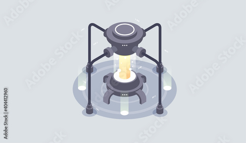 Quantum computer, large data processing. Isometric Quantum computing or Supercomputing. Software development and programming.