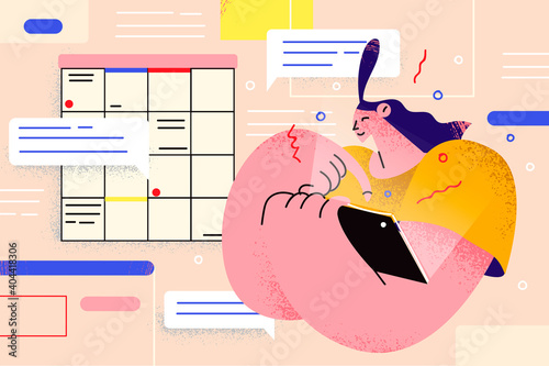 Planning, time management, schedule concept