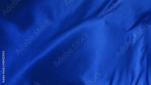 Blue flag wind blowing full frame background