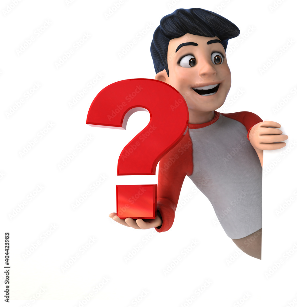 Fun 3D Asian teenager with a manga style Fun 3D Asian teenager with a manga style