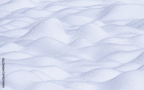 Abstract white snow forms and shapes pattern
