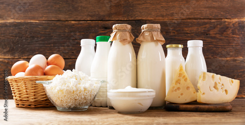 dairy products : milk, cheese, cottage cheese, eggs, yogurt