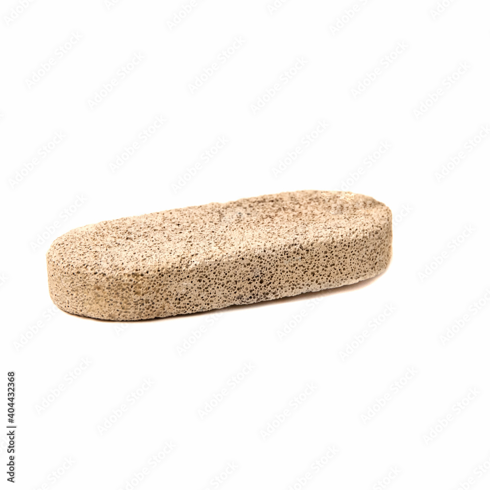Bathroom spa foot scrubber for removing dead skin isolated on a white background Bathroom spa foot scrubber for removing dead skin isolated on a white background