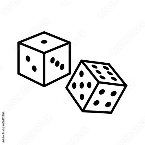 dice icon vector