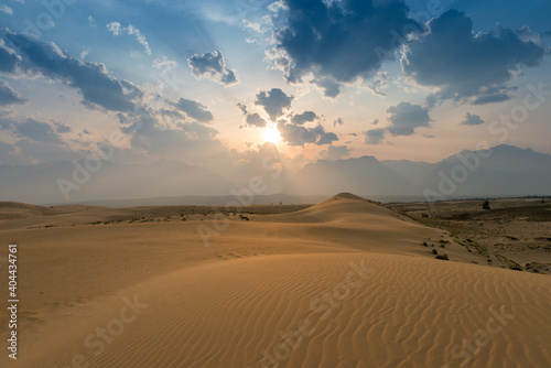 View of the Kodar Ridge. Chara sands. The region of baikal. © voldemar992