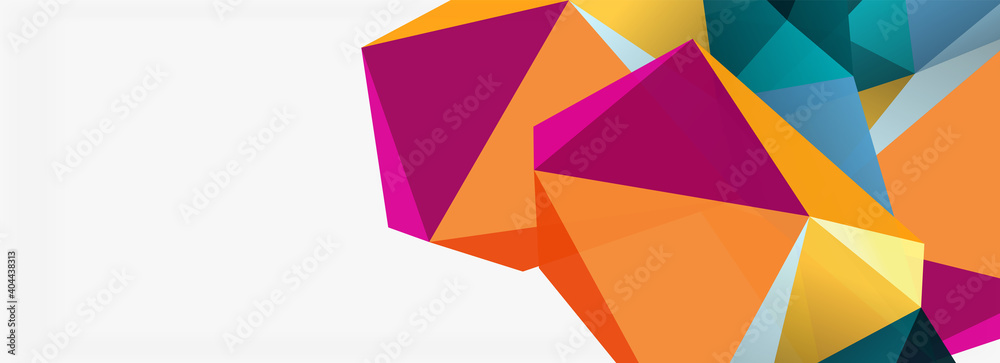 3d mosaic abstract backgrounds, low poly shape geometric design 3d mosaic abstract backgrounds, low poly shape geometric design