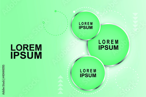 Silver edge circles, narrow screws for copy space. Text area Abstract futuristic concept vector infographic design