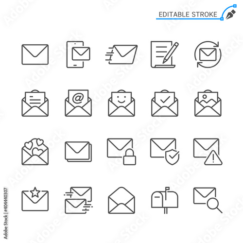 Mail icons light and dark theme. Pixel perfect.