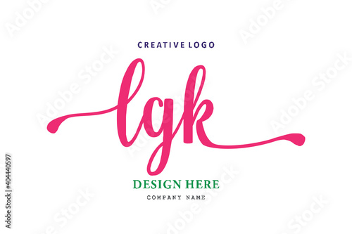 LGK lettering logo is simple, easy to understand and authoritative