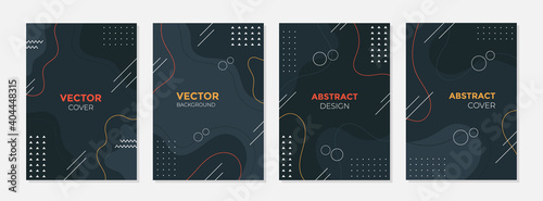 Set of abstract creative artistic templates. Universal cover Designs for Annual Report, Brochures, Flyers, Presentations, Leaflet, Magazine.	