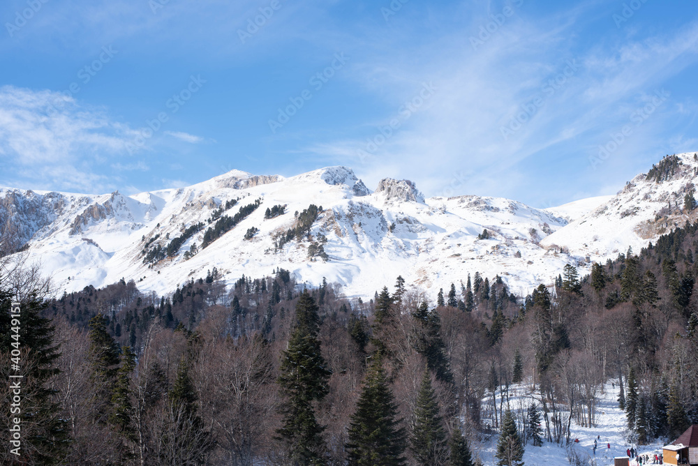 Mountains in the Republic of Adygea, Russia