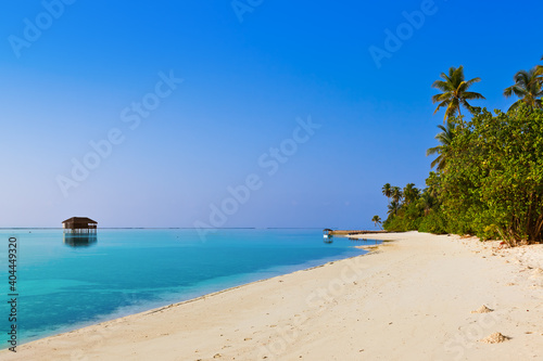 Fototapeta Naklejka Na Ścianę i Meble -  Tropical beach at Maldives