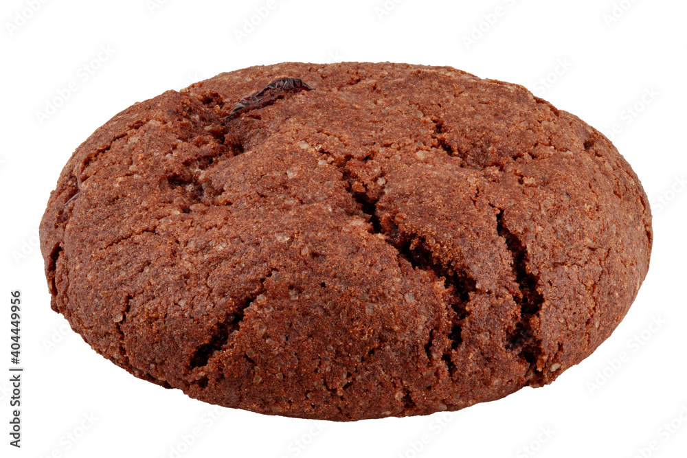 Chocolate chip cookie, isolated on white background, clipping path, full depth of field Chocolate chip cookie, isolated on white background, clipping path, full depth of field