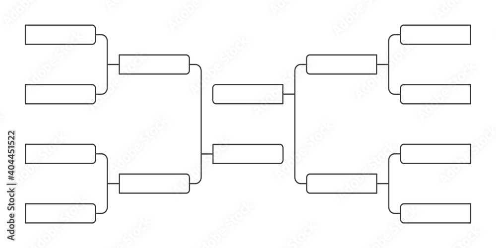 8 team tournament bracket championship template flat style design vector  illustration isolated on white background. Championship bracket schedule  for Stock Vector Image & Art - Alamy