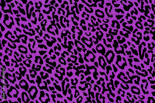 Abstract background illustration of  black animal print on a purple glitter background