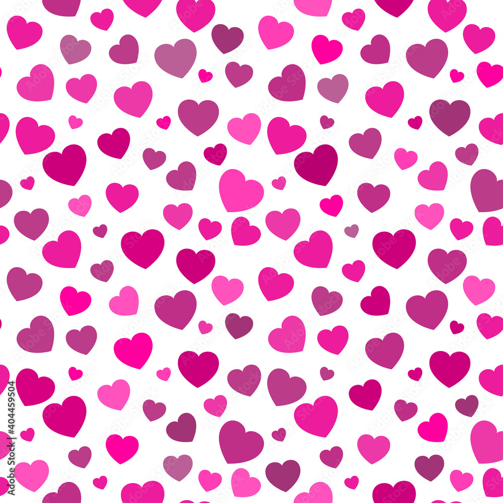 Heart seamless pattern. Pink love symbol wallpaper for valentine's day. Classic and simple vector background. Heart seamless pattern. Pink love symbol wallpaper for valentine's day. Classic and simple vector background.