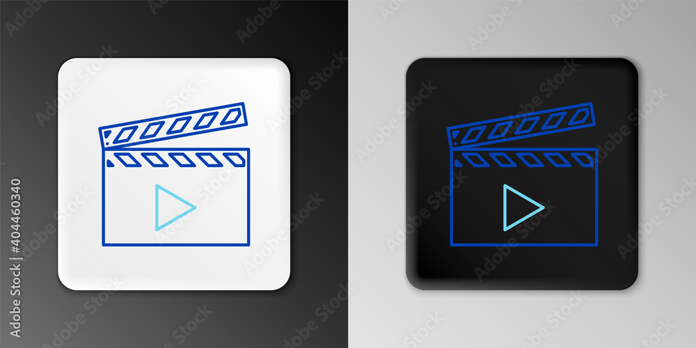 Line Film reel icon isolated on grey background. Colorful outline concept. Vector. Line Film reel icon isolated on grey background. Colorful outline concept. Vector.