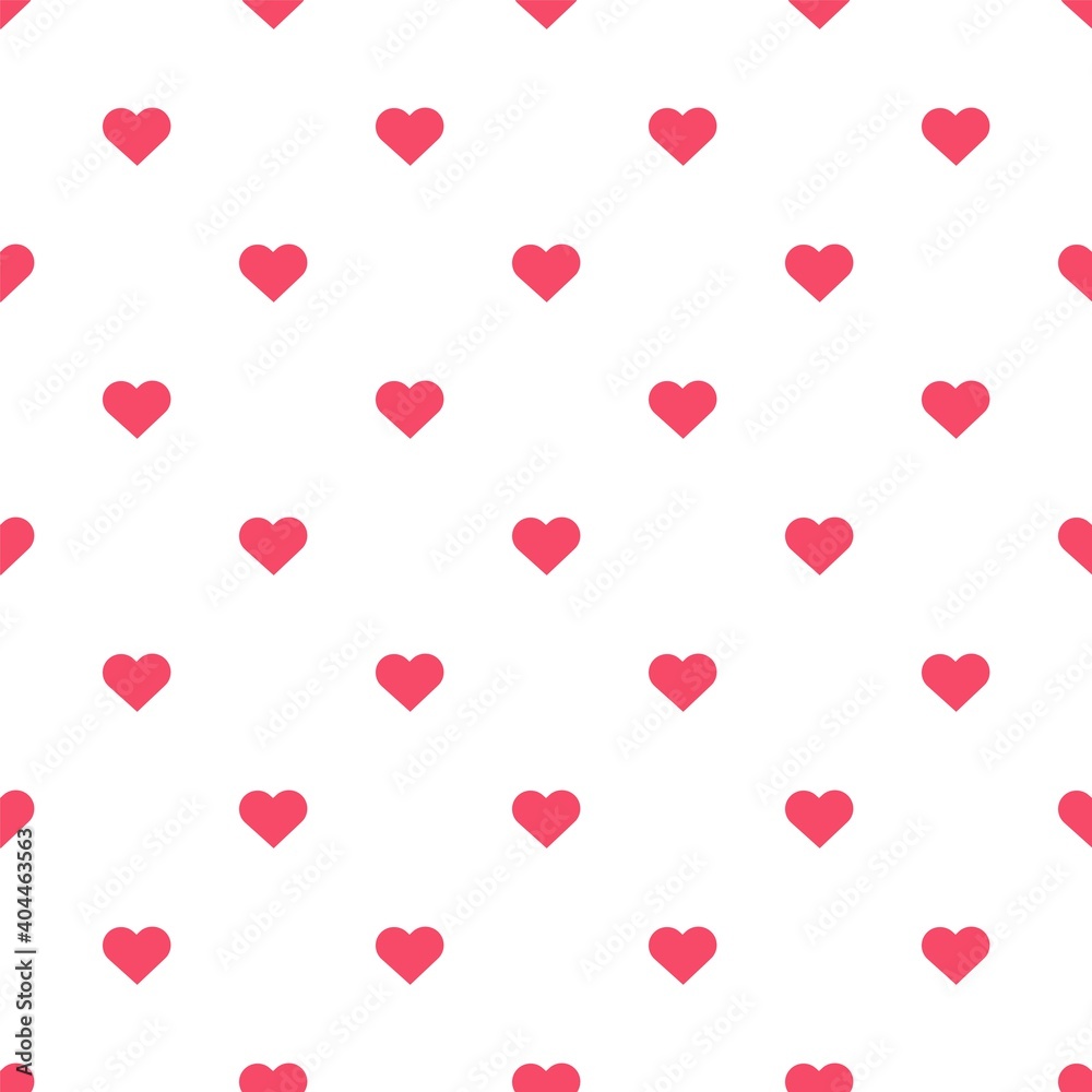 Heart seamless pattern. Valentines day background. Vector illustration