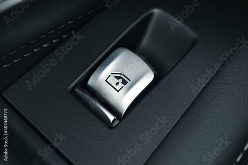 Window lifter button in a luxury car