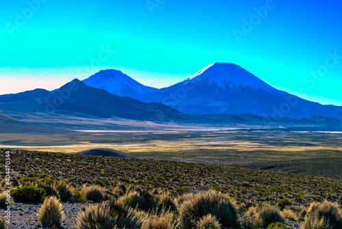 Parinacota and Pomerape Volcanoes photo