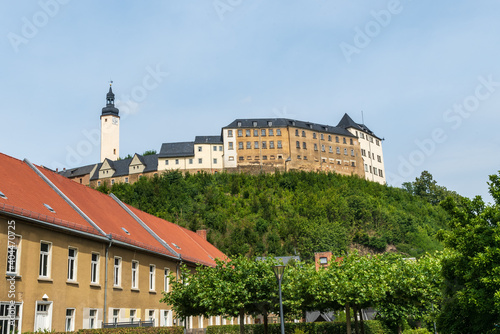 Oberes Schloss castle in Greiz town in Germany photo