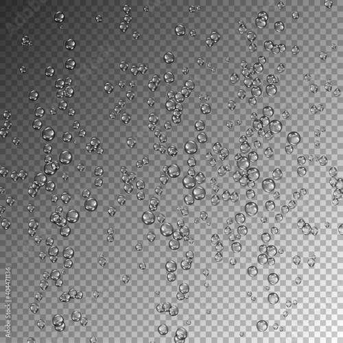 flying water droplets