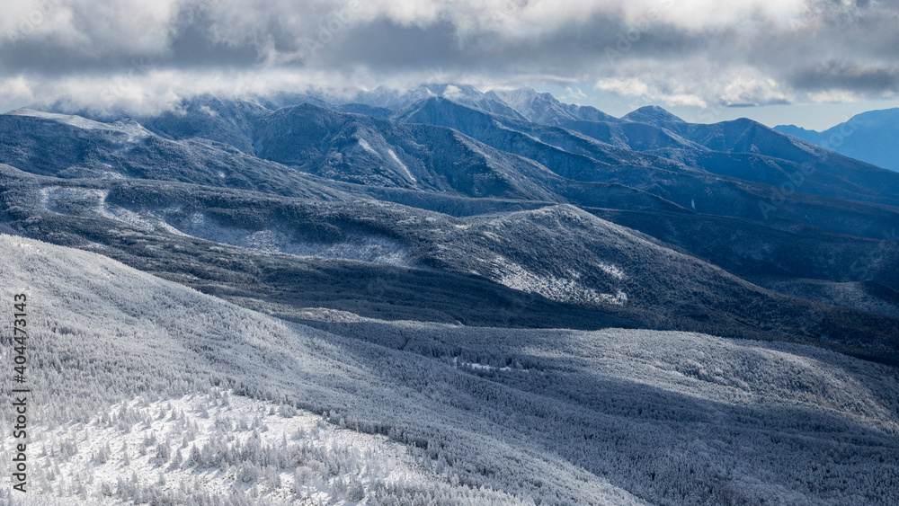 北横岳から見る冬の八ヶ岳