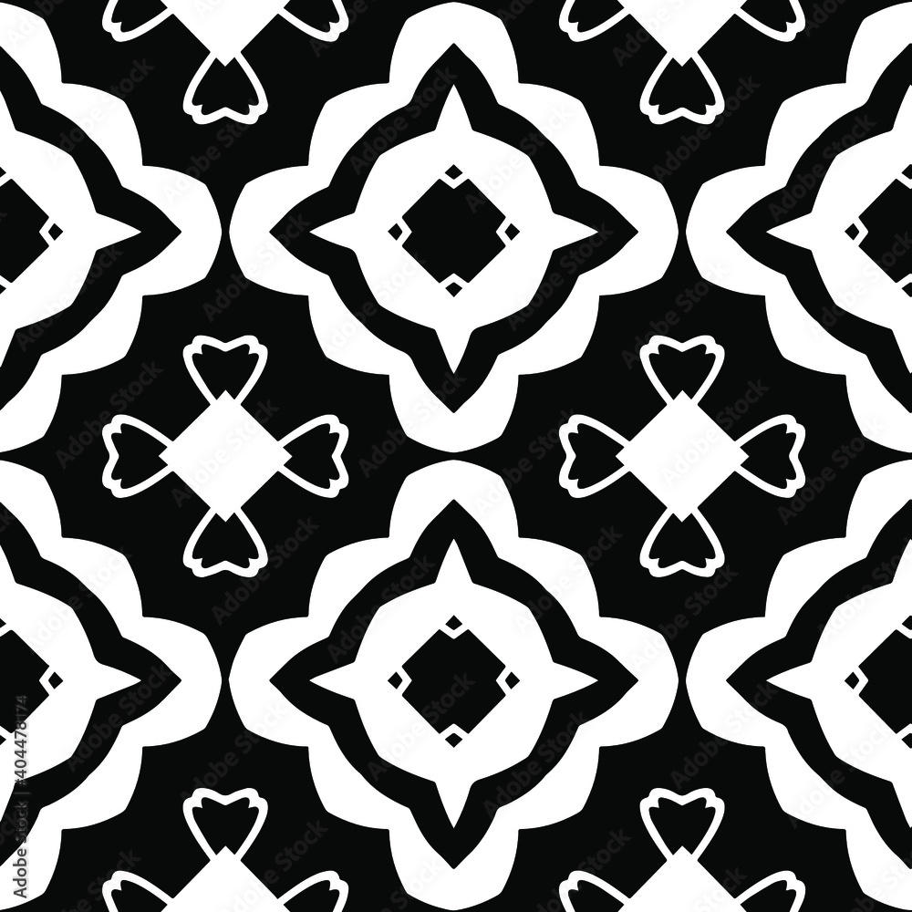  Black and white texture. Abstract seamless geometric pattern. 