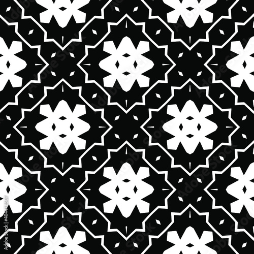  Black and white texture. Abstract seamless geometric pattern. 