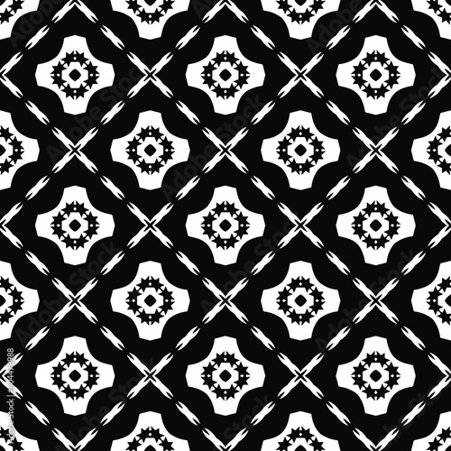  Black and white texture. Abstract seamless geometric pattern. 