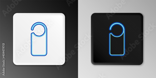 Line Please do not disturb icon isolated on grey background. Hotel Door Hanger Tags. Colorful outline concept. Vector.