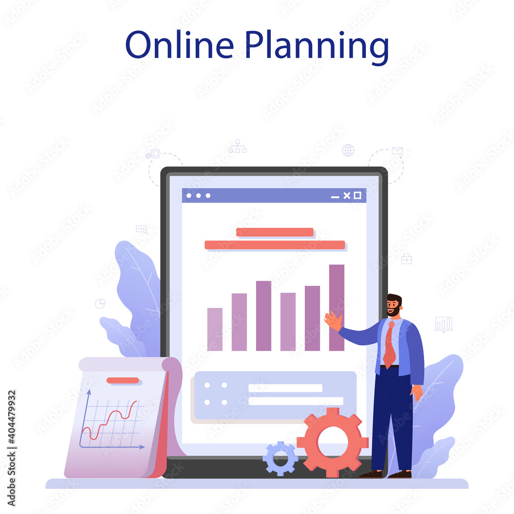 Business plan online service or platform. Idea of business Business plan online service or platform. Idea of business