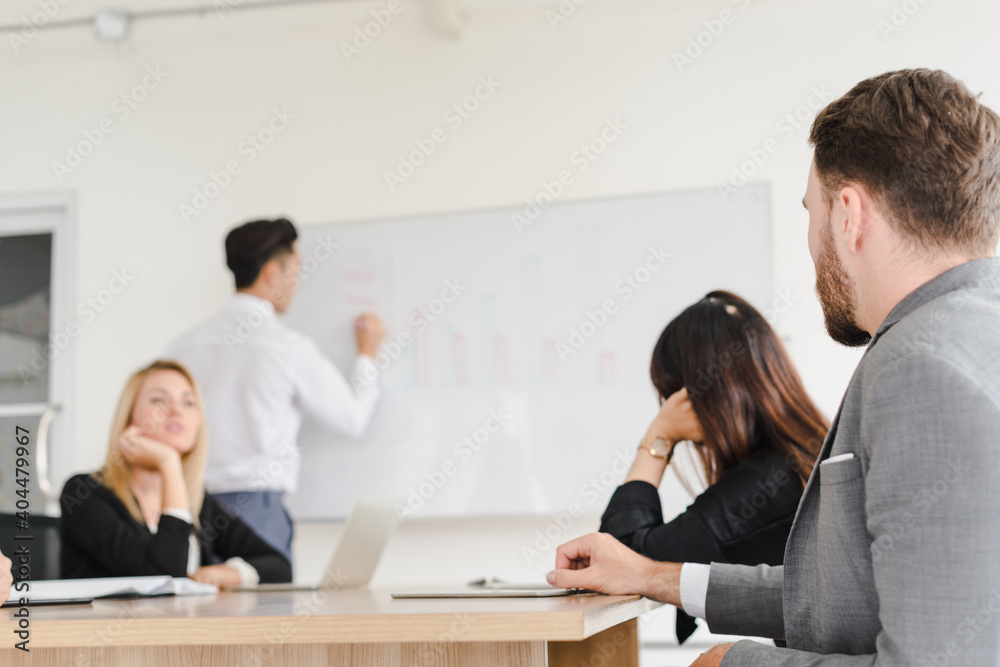 Business people brainstorming ideas for solving problems in company meeting rooms, the company staff meeting. Business people brainstorming ideas for solving problems in company meeting rooms, the company staff meeting.