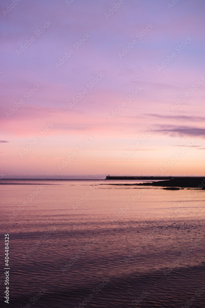 Pastel Coastal Landscape 